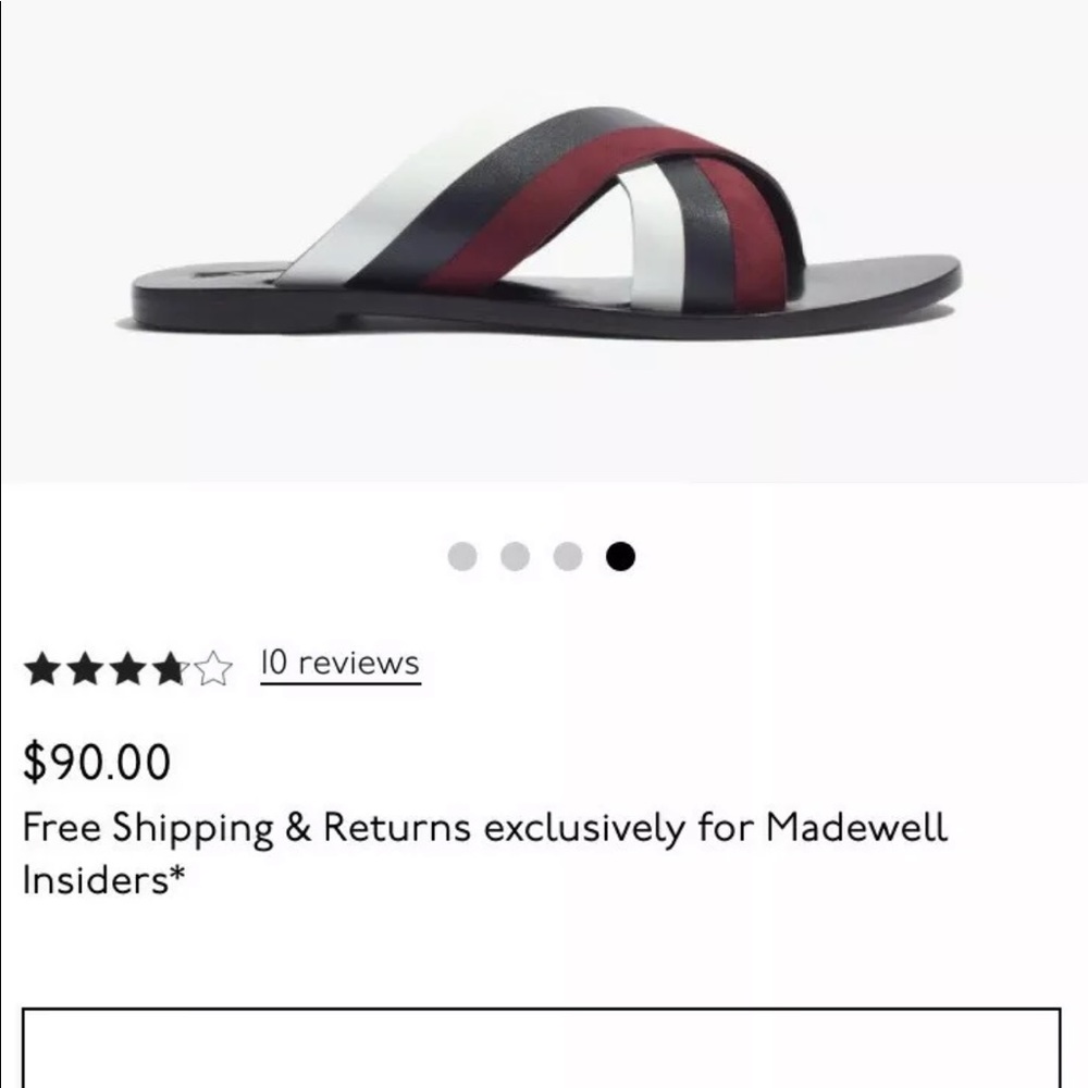 Madewell Sol Saba sandals slides size 8